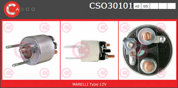 Casco CSO30101AS Solenoid switch, starter CSO30101AS