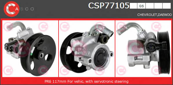 Casco CSP77105GS Hydraulic Pump, steering system CSP77105GS