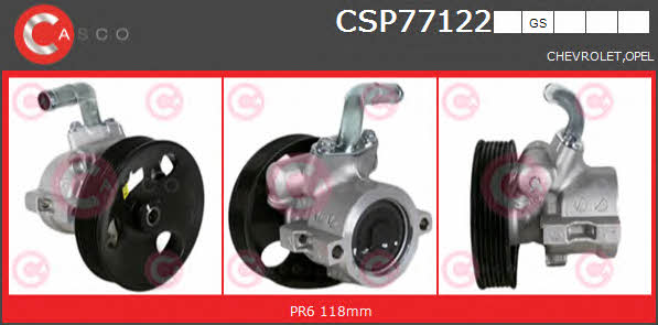 Casco CSP77122GS Hydraulic Pump, steering system CSP77122GS