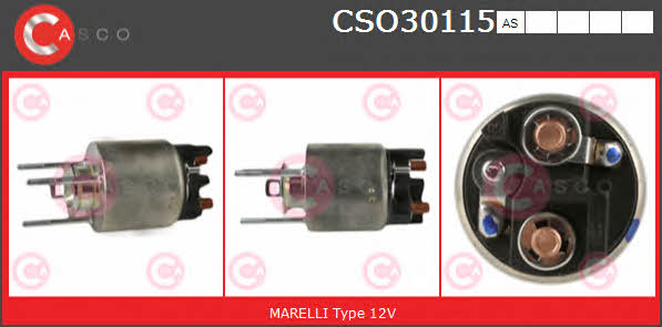 Casco CSO30115AS Solenoid switch, starter CSO30115AS