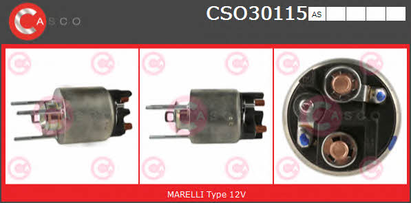 CSO30115AS Casco Solenoid switch, starter