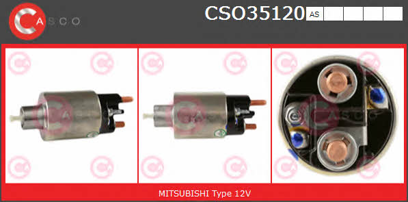 Casco CSO35120AS Solenoid switch, starter CSO35120AS