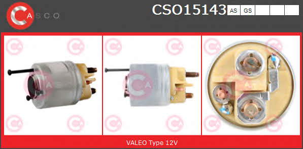CSO15143AS Casco Solenoid switch, starter