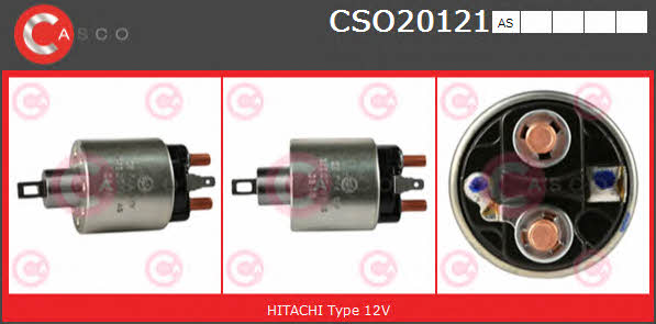 Casco CSO20121AS Solenoid switch, starter CSO20121AS