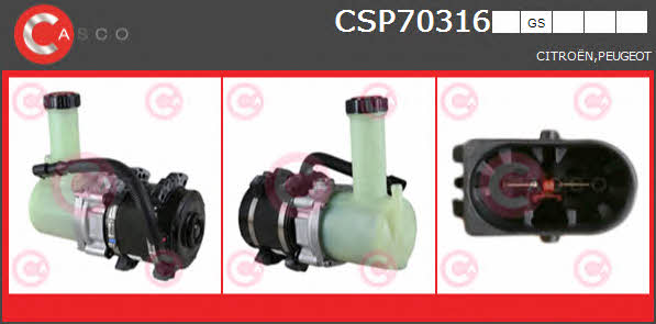 Casco CSP70316GS Hydraulic Pump, steering system CSP70316GS