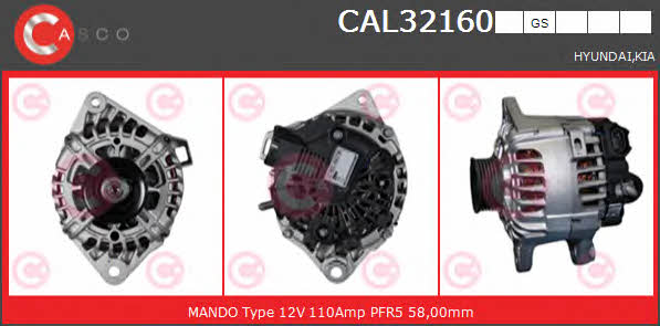 Casco CAL32160GS Alternator CAL32160GS