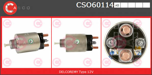Casco CSO60114AS Solenoid switch, starter CSO60114AS