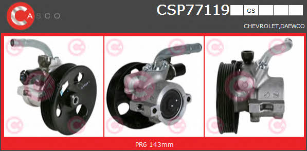 Casco CSP77119GS Hydraulic Pump, steering system CSP77119GS