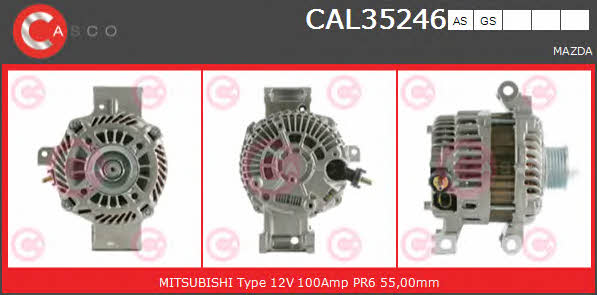 Casco CAL35246GS Alternator CAL35246GS