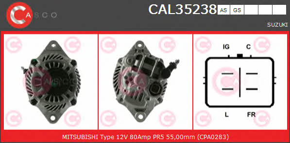 Casco CAL35238AS Alternator CAL35238AS