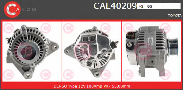 Casco CAL40209GS Alternator CAL40209GS