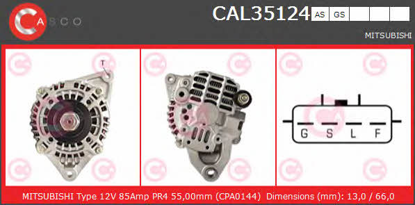 Casco CAL35124GS Alternator CAL35124GS