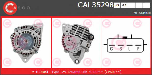 Casco CAL35298GS Alternator CAL35298GS