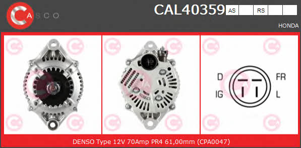 Casco CAL40359AS Alternator CAL40359AS