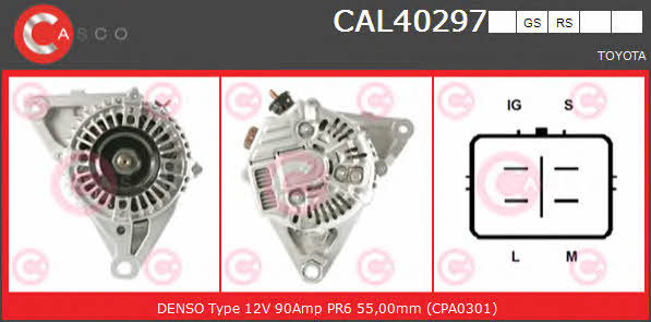 Casco CAL40297GS Alternator CAL40297GS