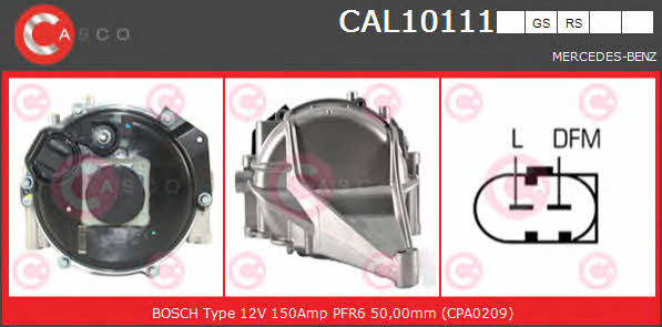 Casco CAL10111GS Alternator CAL10111GS