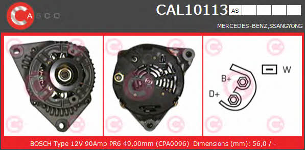 Casco CAL10113AS Alternator CAL10113AS