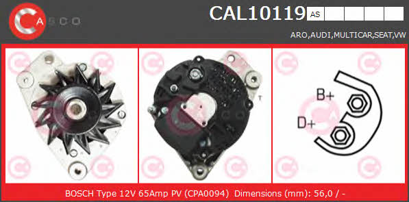 Casco CAL10119AS Alternator CAL10119AS