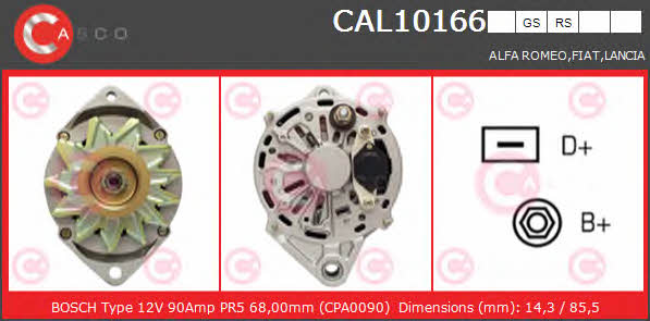 Casco CAL10166RS Alternator CAL10166RS