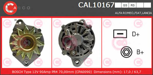 Casco CAL10167RS Alternator CAL10167RS