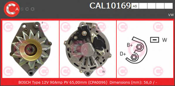 Casco CAL10169AS Alternator CAL10169AS