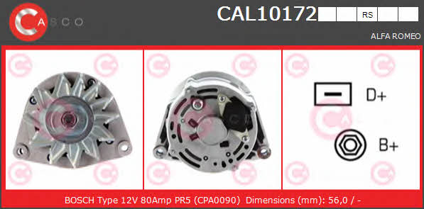 Casco CAL10172RS Alternator CAL10172RS