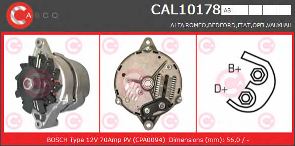 Casco CAL10178AS Alternator CAL10178AS