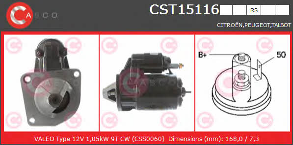 Casco CST15116RS Starter CST15116RS