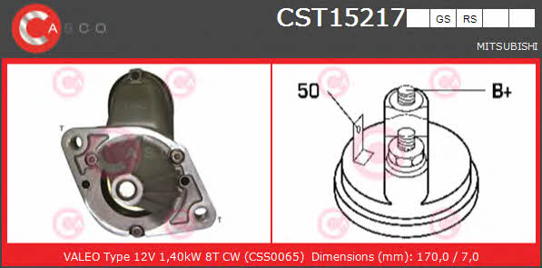 Casco CST15217RS Starter CST15217RS