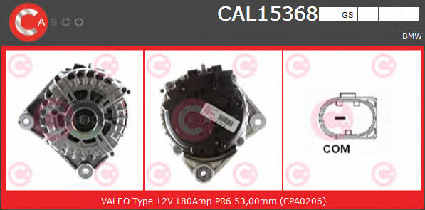 Casco CAL15368GS Alternator CAL15368GS