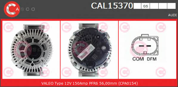 Casco CAL15370GS Alternator CAL15370GS