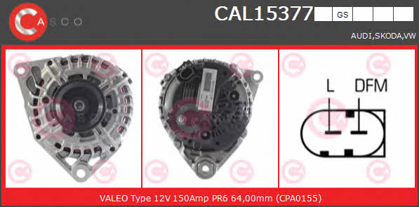 Casco CAL15377GS Alternator CAL15377GS