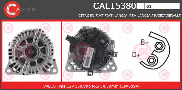 Casco CAL15380GS Alternator CAL15380GS