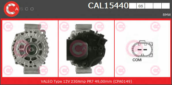 Casco CAL15440GS Alternator CAL15440GS