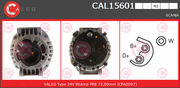 Casco CAL15601RS Alternator CAL15601RS