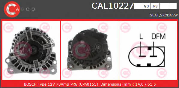 Casco CAL10227GS Alternator CAL10227GS