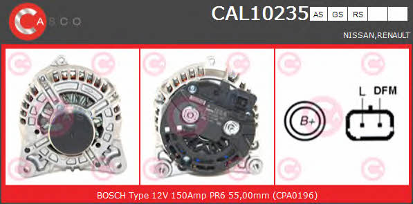 Casco CAL10235AS Alternator CAL10235AS