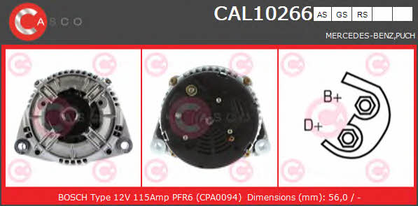 Casco CAL10266AS Alternator CAL10266AS