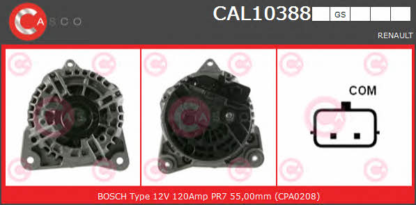 Casco CAL10388GS Alternator CAL10388GS