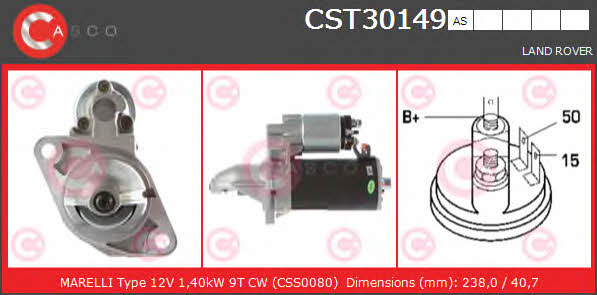 Casco CST30149AS Starter CST30149AS