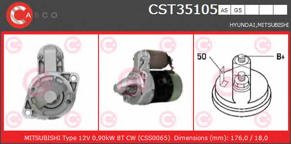 Casco CST35105AS Starter CST35105AS