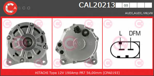Casco CAL20213GS Alternator CAL20213GS