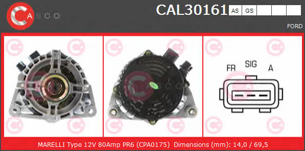 Casco CAL30161AS Alternator CAL30161AS