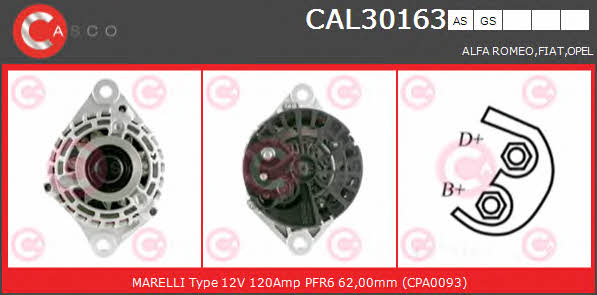 Casco CAL30163GS Alternator CAL30163GS