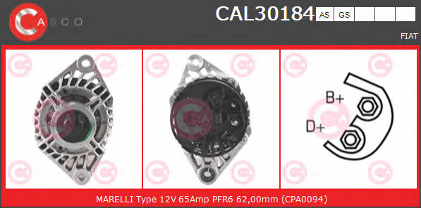 Casco CAL30184AS Alternator CAL30184AS