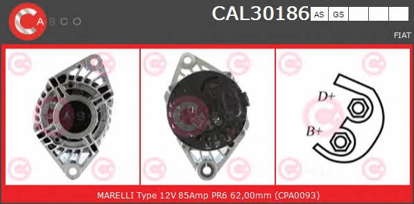 Casco CAL30186GS Alternator CAL30186GS