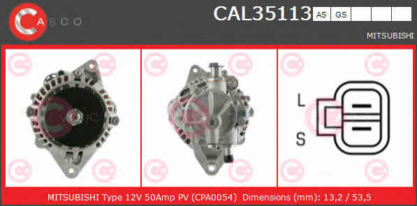 Casco CAL35113AS Alternator CAL35113AS