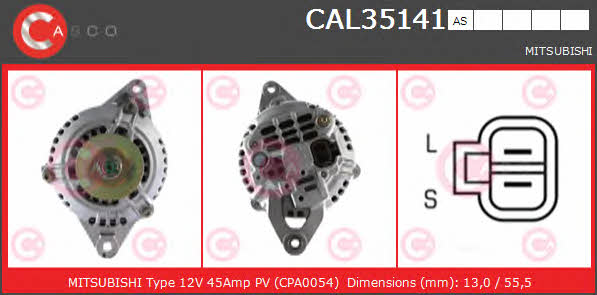 Casco CAL35141AS Alternator CAL35141AS