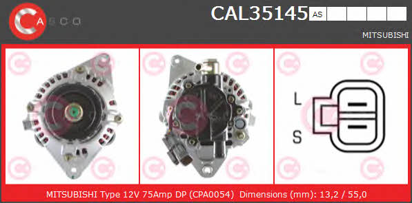 Casco CAL35145AS Alternator CAL35145AS