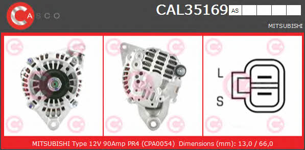 Casco CAL35169AS Alternator CAL35169AS